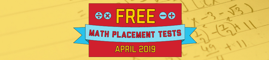 UNHS Free Math Placement Tests Banner