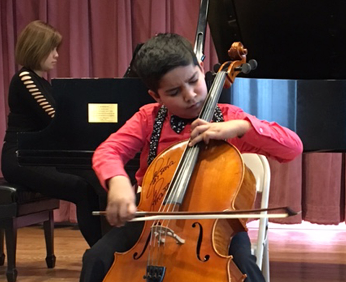 Jivan Ramesh, cello talent and UNHS student