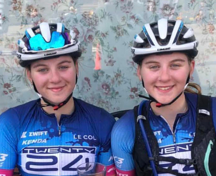 Ragan & Lauren, cycling sisters & UNHS students